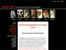 Tablet Screenshot of gomersinc.com